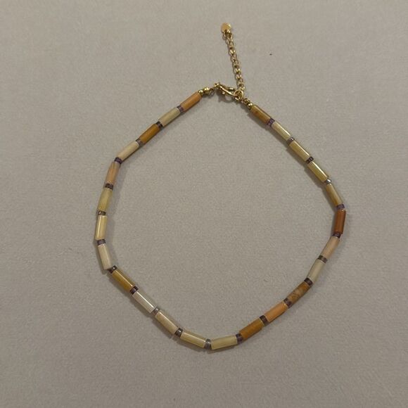Multicolor Beaded Necklace M403 - Picture 2 of 2